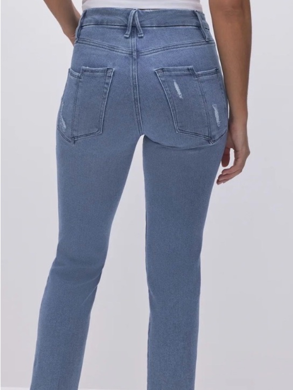 Good American Good legs straight jeans size 4/27 Highrise Vintage straight fit - Picture 2 of 6